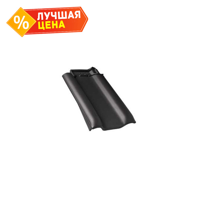 Боковая черепица левая Braas Рубин 13V антрацит