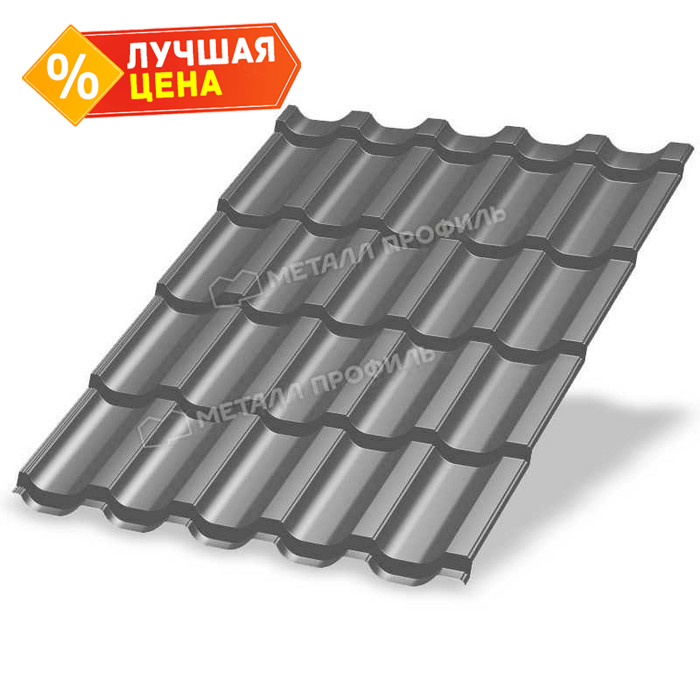 Металлочерепица Металл-Профиль Трамонтана-ML 0,5 NormanMP RAL 7004 Серый