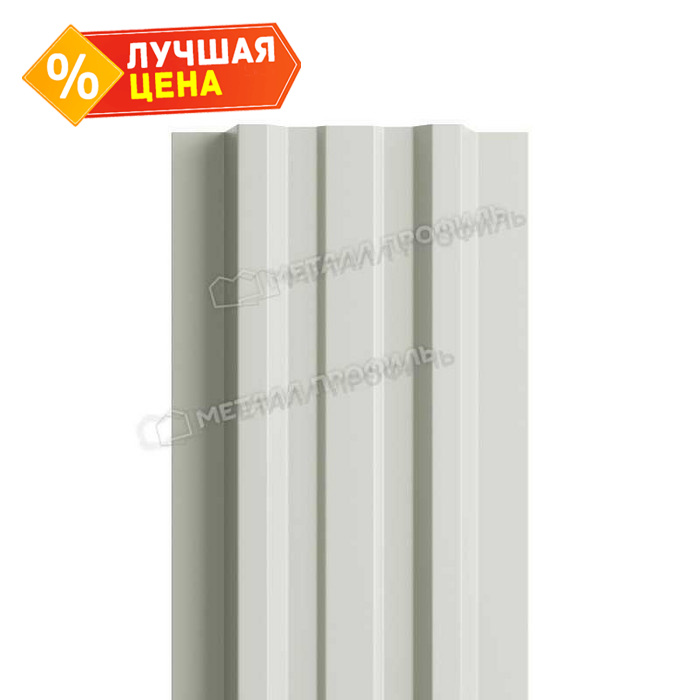 Штакетник Металл Профиль LАNE-T 0,45 Полиэстер RAL9003 Белый