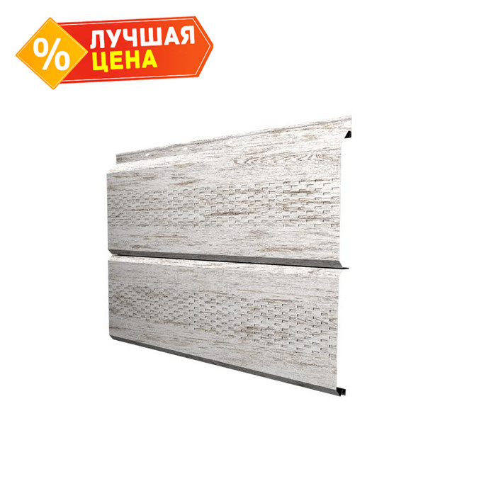 Софит ЭкоБрус с перфорацией 0,345 Grand Line 0,45 Print Elite Snow Wood