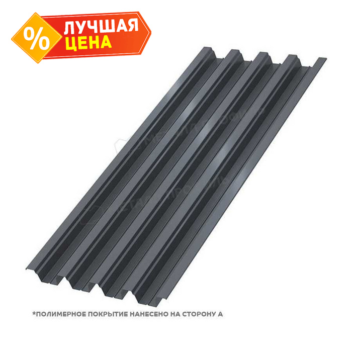 Профлист Металл Профиль Н-75 0,7 Полиэстер RAL 7024 Серый графит
