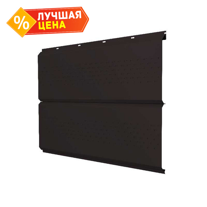 Софит ЭкоБрус new c перфорацией 0,45 Drap ST RAL9005 черный