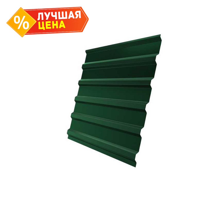 Профнастил С20В 0,5 Satin с пленкой RAL 6005 зеленый мох