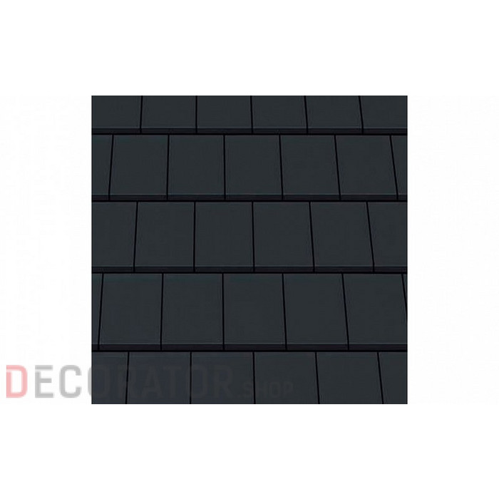 Керамическая черепица рядовая CREATON Domino Nuance черный матовый ангоб