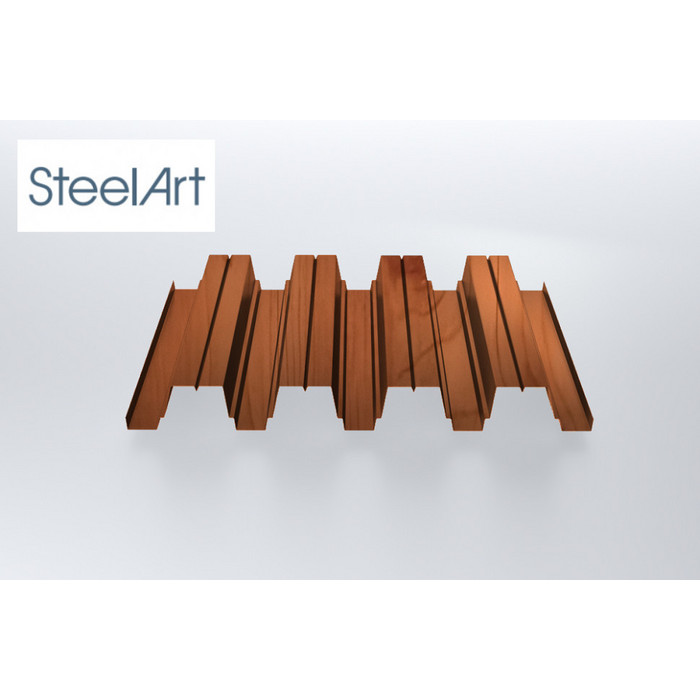 Профнастил SteelX Н75 SteelArt  0,4  Кирпич