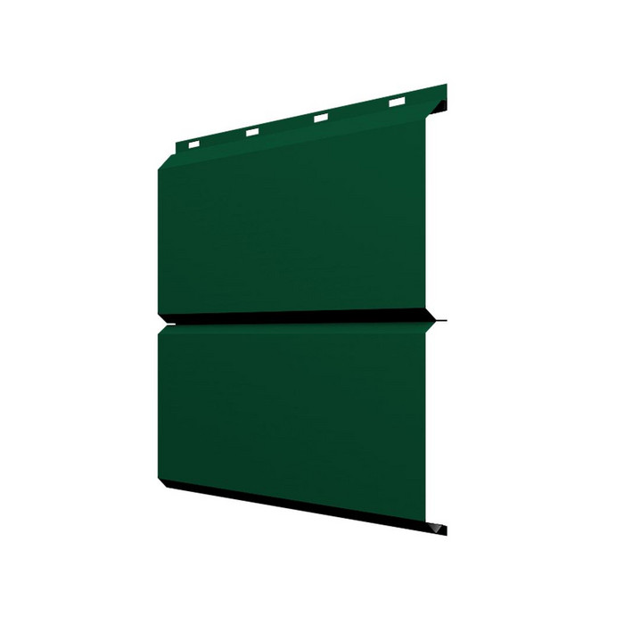 Софит ЭкоБрус без перфорации 0,345 Grand Line 0,45 PE с пленкой RAL6005 зеленый мох